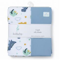 Lullaby Lane Baby Crib Sheet 2 Pack - Dino
