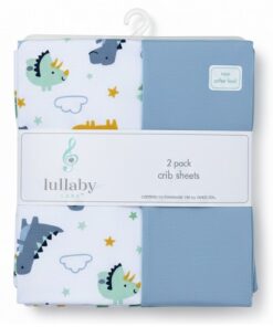 Lullaby Lane Baby Crib Sheet 2 Pack - Dino