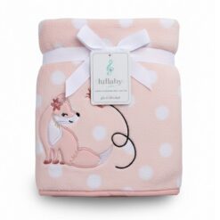 Lullaby Lane Baby Plush Blanket  - Pink Fox