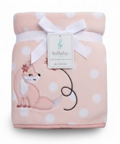 Lullaby Lane Baby Plush Blanket  - Pink Fox