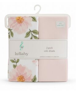 Lullaby Lane Baby Crib Sheet 2 Pack - Floral Pink