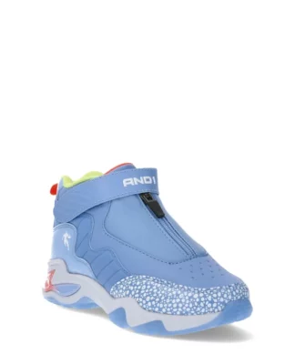 AND1 Big Boys Zip Babsket Ball Hightop Sneakers - Blue