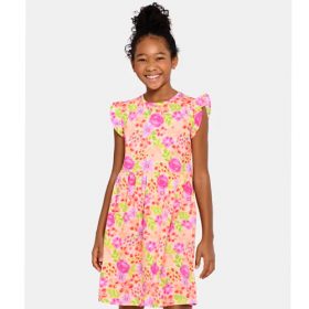 Falls Creek Big Girls Romper - Peach