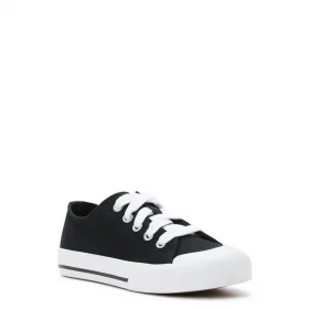 Wonder Nation Boys Casual Bump Toe Shoes - Black