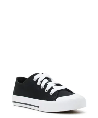 Wonder Nation Boys Casual Bump Toe Shoes - Black