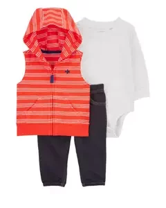 Carter's Baby Boy French Terry Ribbed Jacket  Set