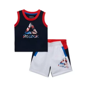 Reebok Baby Boy Tank Top & Shirt 2Pcs Outfit Set