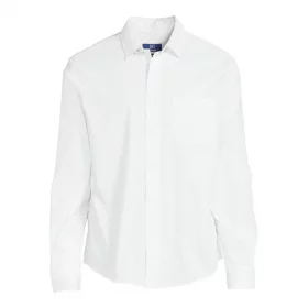 George Men's Long Sleeve Poplin Polka Dot Button Up Shirt