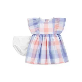 Carter's Child Of Mine Baby Girls Dress With Diaper Cover - Plaid
