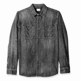 Colorful Planet Boys Acid Wash Denim Shirt - Grey