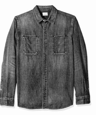 Colorful Planet Boys Acid Wash Denim Shirt - Grey