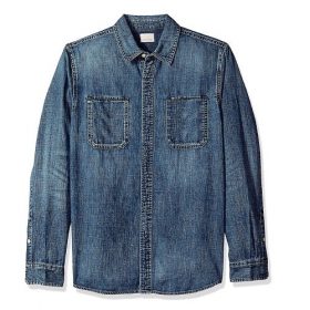 Colorful Planet Boys Acid Wash Denim Shirt - Blue