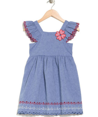 Bluberi Boulevarde Girls Sleeveless Tiered Dress