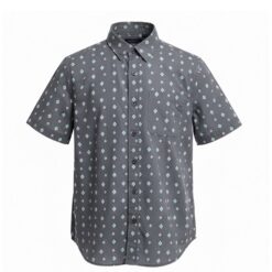 Colorful Planet Boys Short Sleeve Button Down Woven Grey Shirt