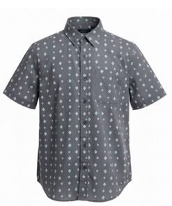 Colorful Planet Boys Short Sleeve Button Down Woven Grey Shirt
