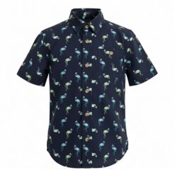 Falls Creek Boys Woven Button Down Shirt - Stork
