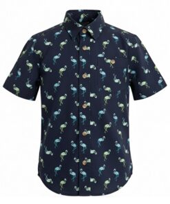 Falls Creek Boys Woven Button Down Shirt - Stork