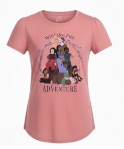 Disney Wish Girls Graphic Tshirt - Coral