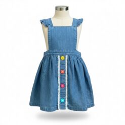 Wonder Nation Baby Girls Jeans Pinafore Dress 