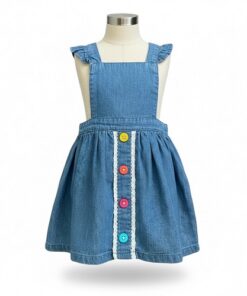 Wonder Nation Baby Girls Jeans Pinafore Dress 
