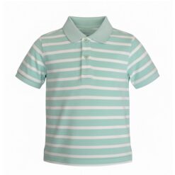 Falls Creek Toddler Boys Striped Polo Tshirt - Mint Green