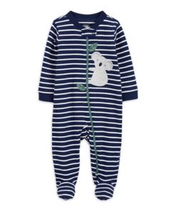 Carter's Child Of Mine Baby Boy Print Sleeper Pyjamas - Stripped Koala