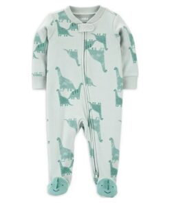 Carter's Child Of Mine Baby Boy Print Sleeper Pyjamas - Green Dino