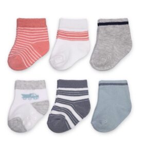Carter's Child Of Mine Baby Boys Construction Crew Cuff Socks - 6 Packs