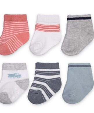 Carter's Child Of Mine Baby Boys Construction Crew Cuff Socks - 6 Packs
