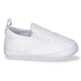 Carter's Child Of Mine Baby Slip On Prewalk Shoes Eyelet - White