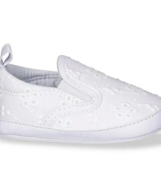 Carter's Child Of Mine Baby Slip On Prewalk Shoes Eyelet - White