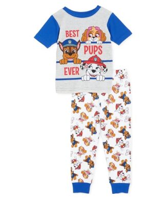 Paw Patrol Baby Boy Short Sleeve Top & Pant Cotton Pyjamas