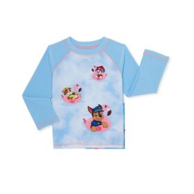 Nickelodeon Paw Patrol Toddler Boys Long Sleeve Swim Trunk Top