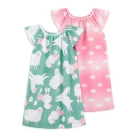 Carter's Child of Mine Toddler Girls Pajama Night Gown, 2-Pack