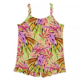 Wonder Nation Baby & Toddler Girls Sleeveless Romper - Floral