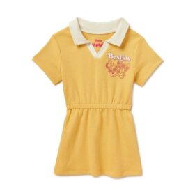 Disney Toddler Girls Minnie Mouse Retro Dress - Yellow