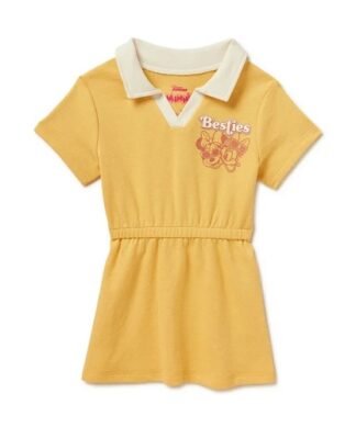 Disney Toddler Girls Minnie Mouse Retro Dress - Yellow