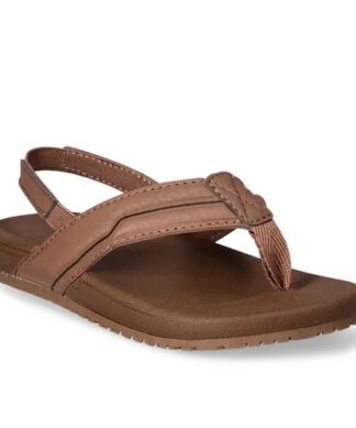 Wonder Nation Toddler Boys Casual Flip Flops - Brown