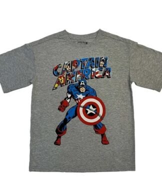 Marvel Comics Boys Captain America Tshirt - Grey