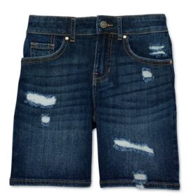Wonder Nation Girls Bermuda Jeans Shorts - Blue