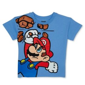 Super Mario Toddler Boys Short Sleeve Crew Neck Tshirt