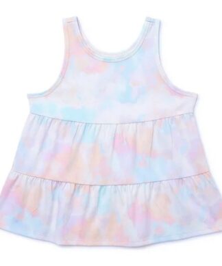 Wonder Nation Girls Swing Tank Top - Tie Dye