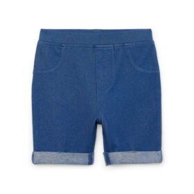 Garanimals Toddler Girls Knit Bermuda Shorts -  Medium Wash Blue