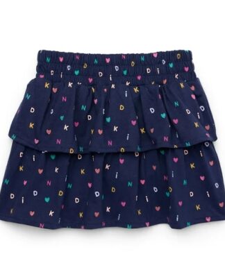 Garanimals Toddler Girls Solid Jersey Skort - Navy Blue Print