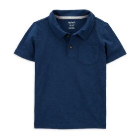 Carter's Child of Mine Toddler Boys Collared Shirt - Navy Blue