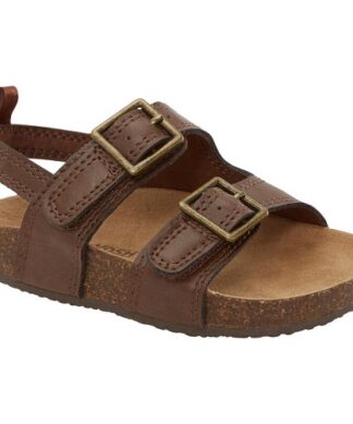 OshKosh Bgosh Boys Toddler Footbed Faux Co Sandals - Brown