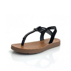 Falls Creek Girls Jfeel Rhinestone Sandals- Black