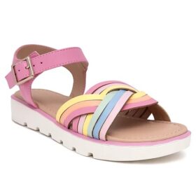 Falls Creek Girls Annabel Woven Sandals - Pink