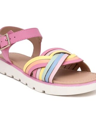 Falls Creek Girls Annabel Woven Sandals - Pink