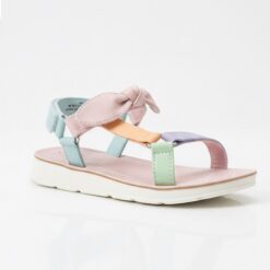 Falls Creek Toddler Girls Colorblock Bow Sandals - Multicolour